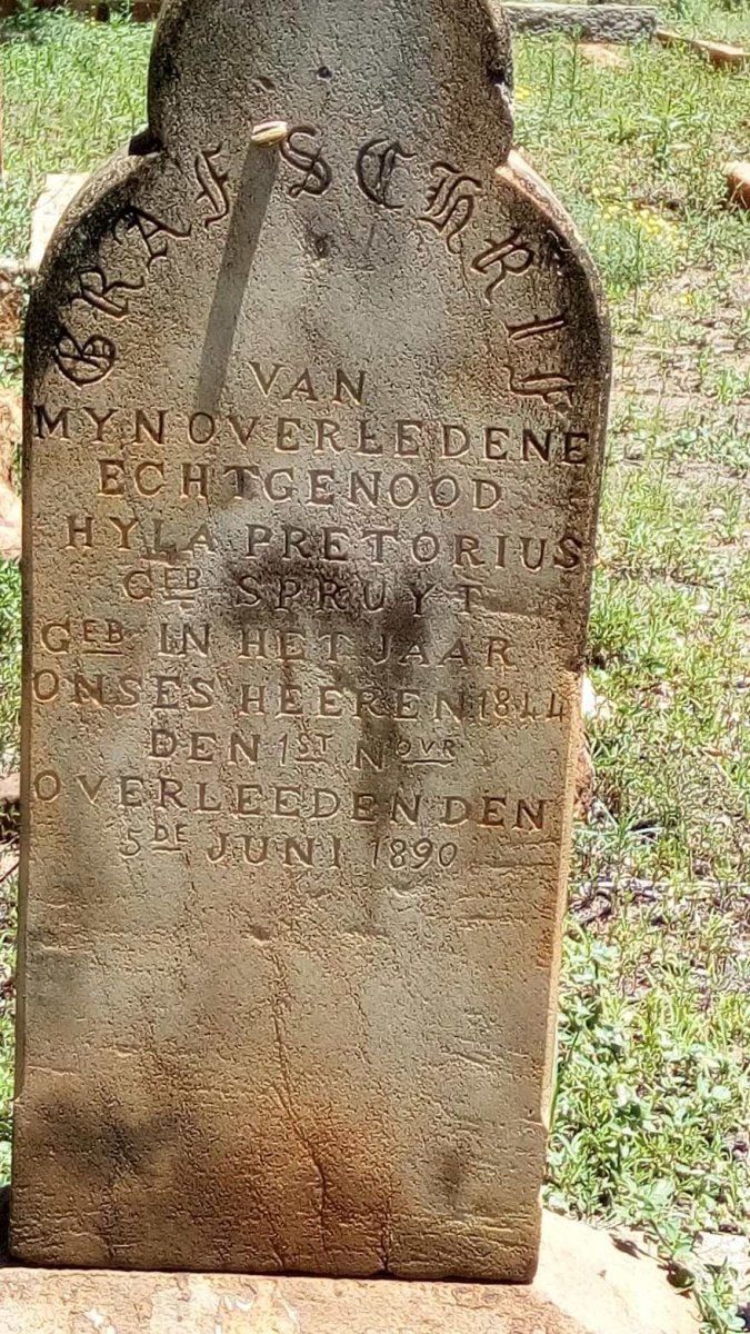 PRETORIUS Hyla nee SPRUYT 1844-1890