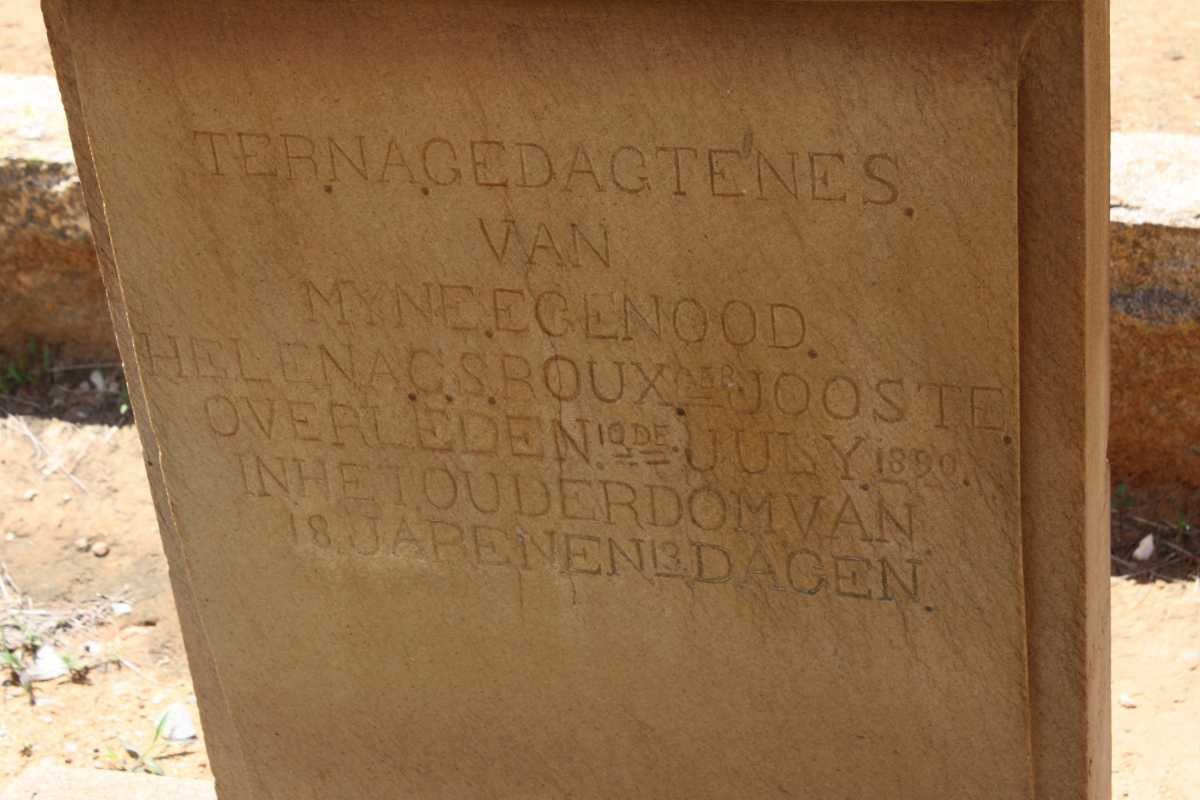 ROUX Helena C.S. nee JOOSTE -1890