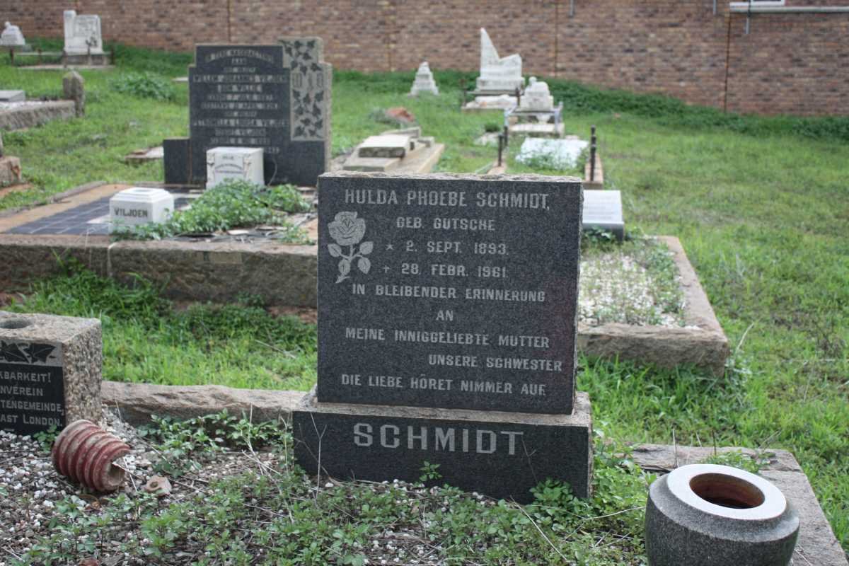 SCHMIDT Hulda Phoebe nee GUTSCHE 1893-1961