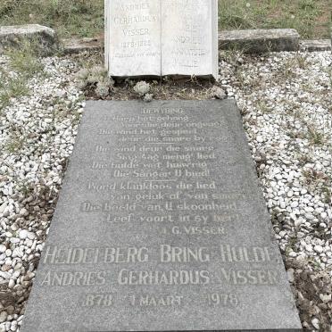 VISSER Andries Gerhardus 1878-1929 & Lettie CONRADIE 1889-1920