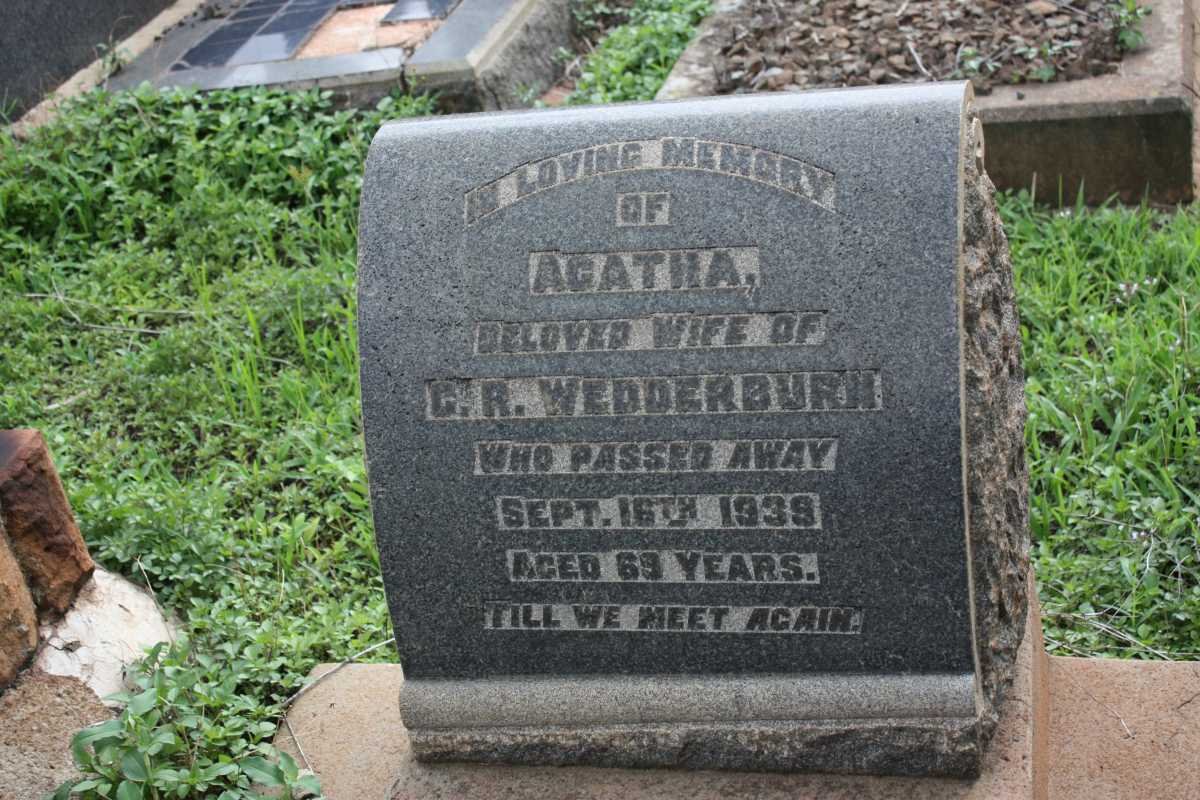 WEDDERBURN Agatha -1939