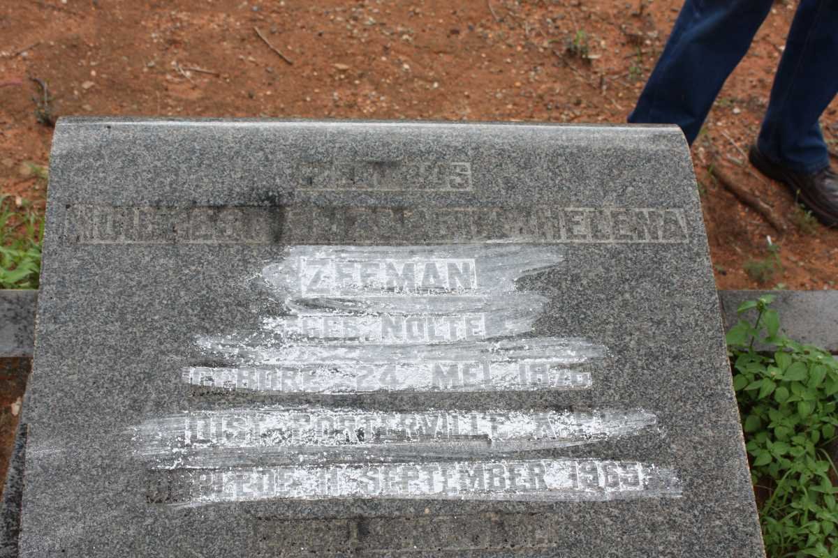 ZEEMAN ? Elizabeth Helena  nee NOLTE 1876-1965