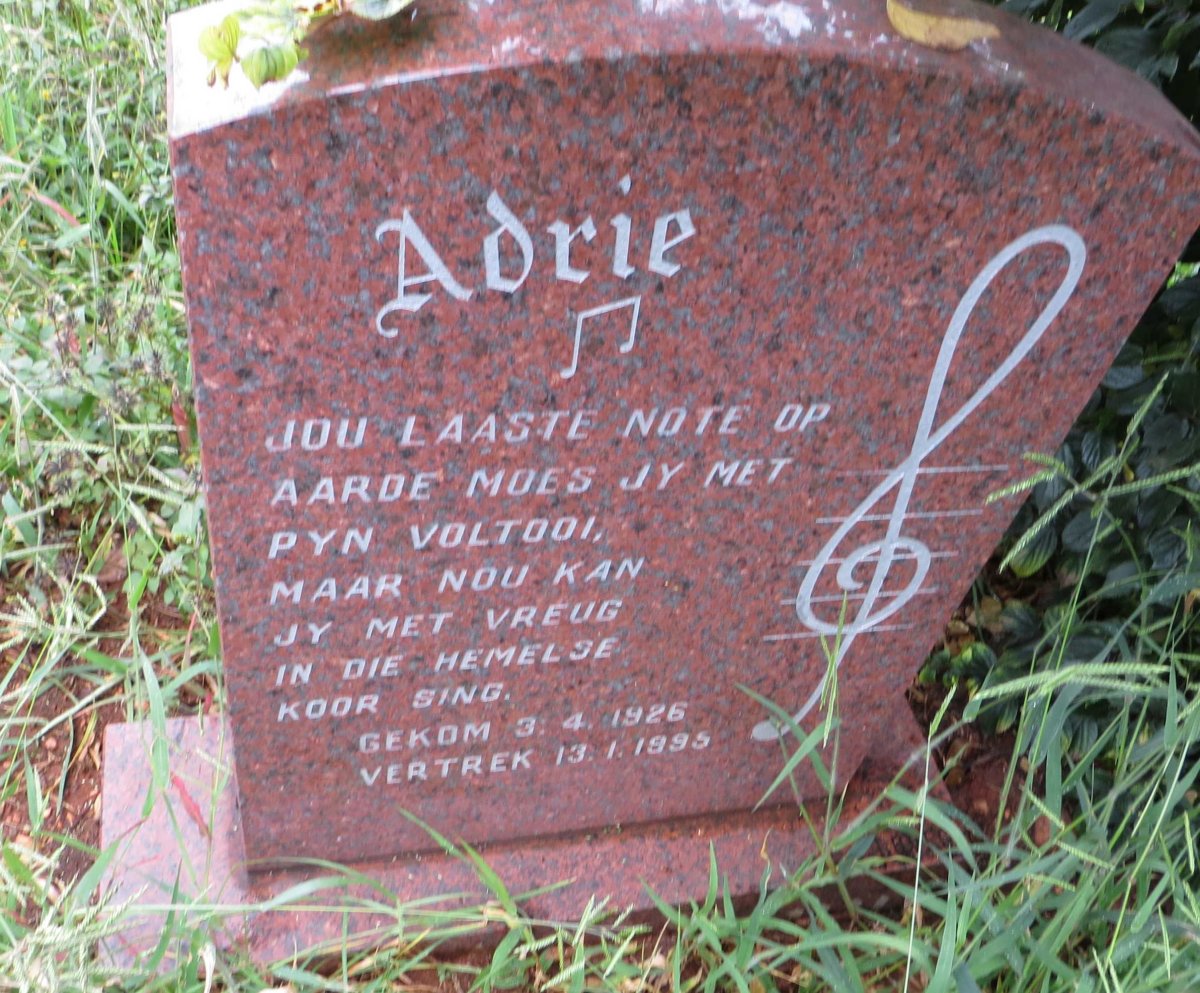 ? Adrie 1926-1995