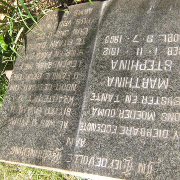 ? Marthina Stephina 1912-1969
