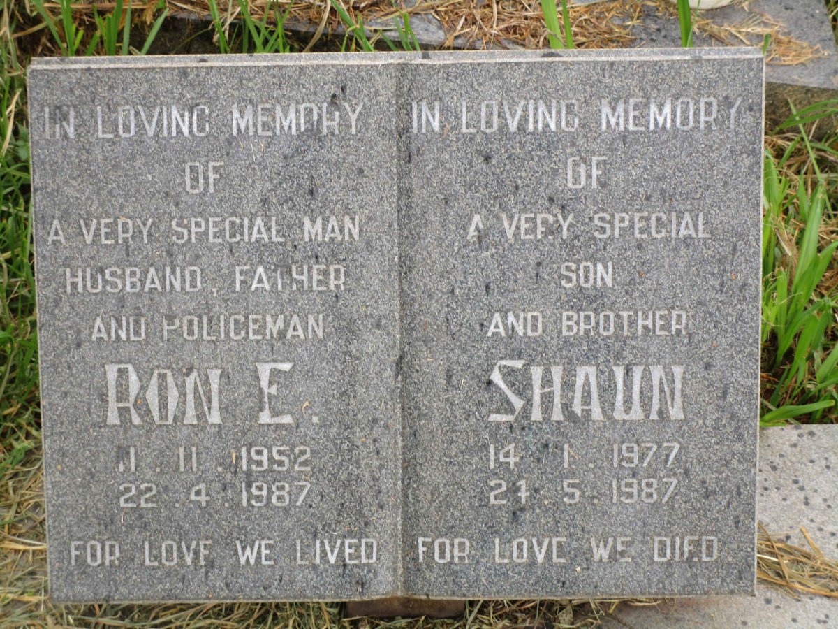 ? Ron E. 1952-1987 :: ? Shaun 1977-1987