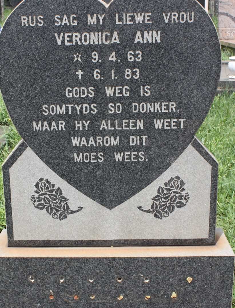 ? Veronica Ann 1963-1983