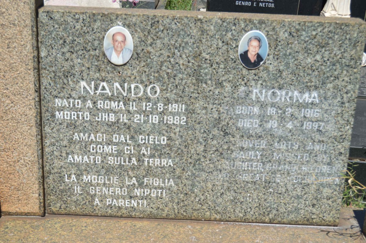 ? Nando 1911-1982 &amp; Norma 1916-1997