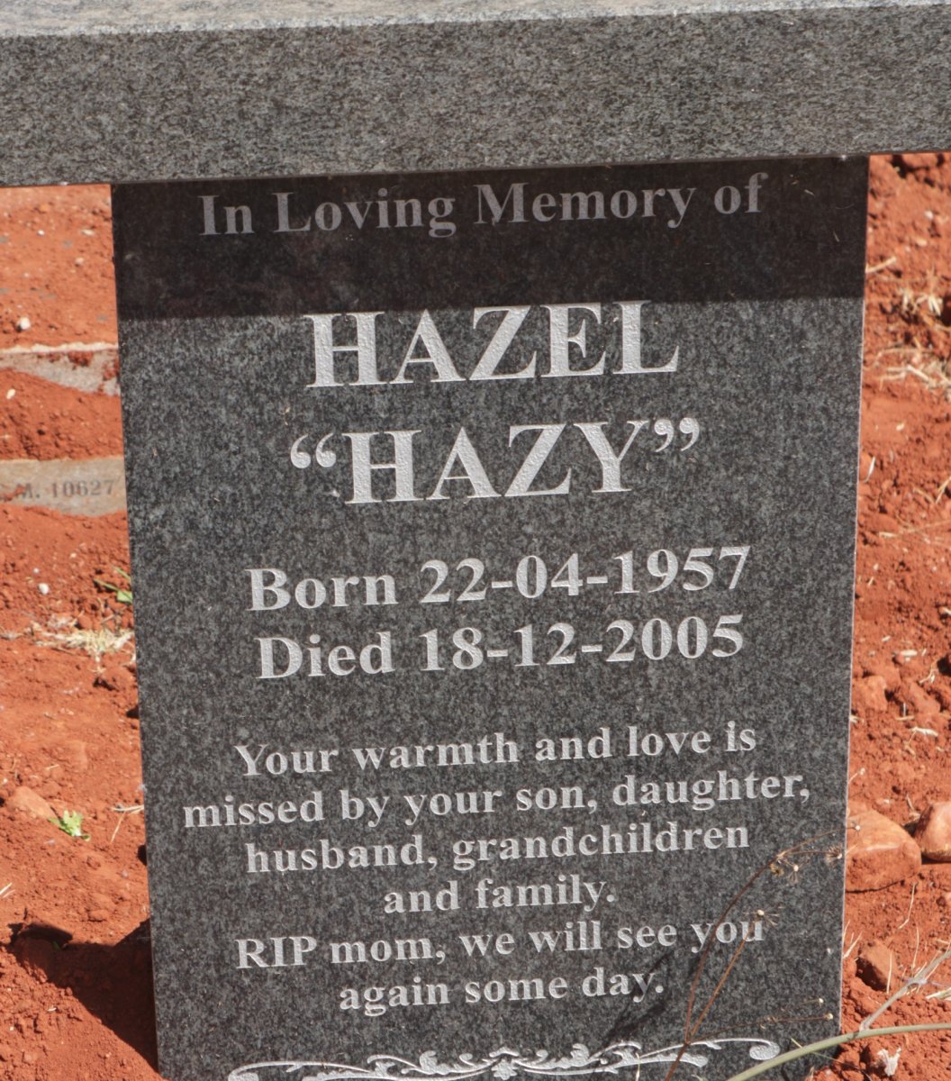 ? Hazel 1957-2005