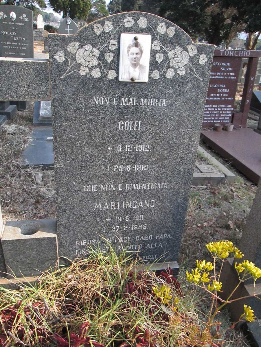 ? Martingano 1911-1985 &amp; Golei 1912-1961