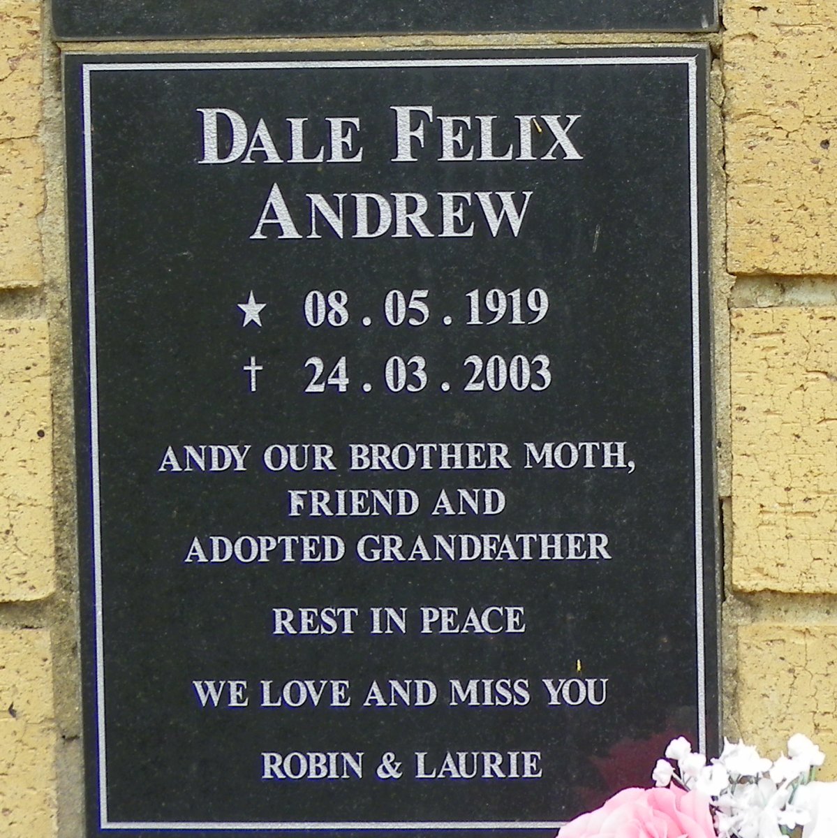 ANDREW Dale Felix 1919-2003