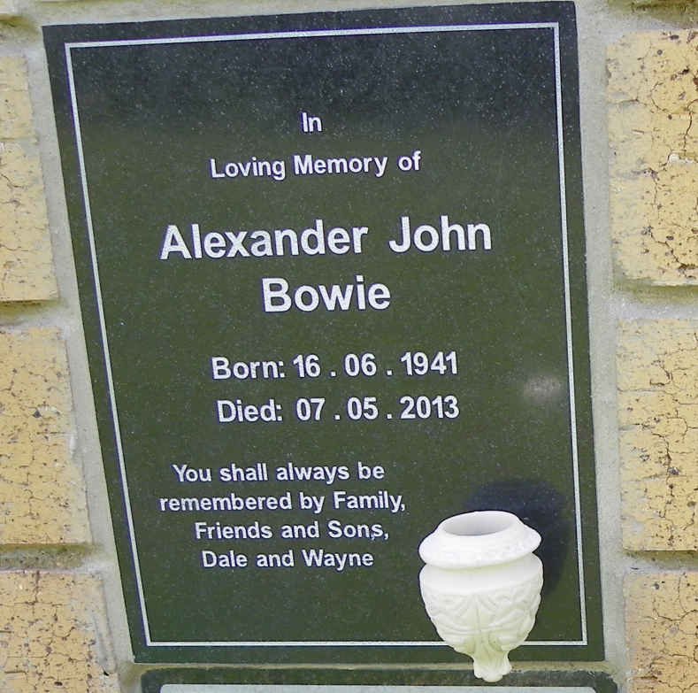 BOWIE Alexander John 1941-2013