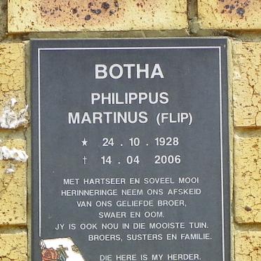 BOTHA Philippus Martinus 1928-2006