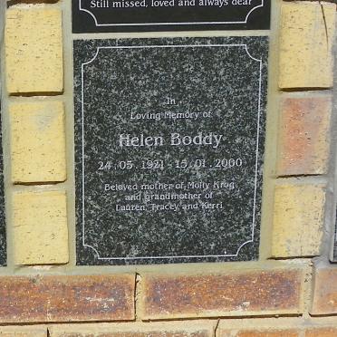 BODDY Helen 1921-2000