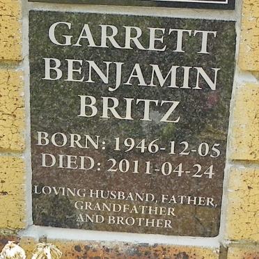 BRITZ Garrett Benjamin 1946-2011