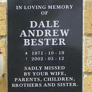 BESTER Dale Andrew 1971-2002