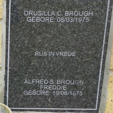 BROUGH Alfred S. 1975- &amp; Drusilla C. 1975-