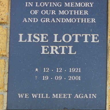 ERTL Lise Lotte 1921-2001