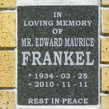 FRANKEL Edward Maurice 1934-2010