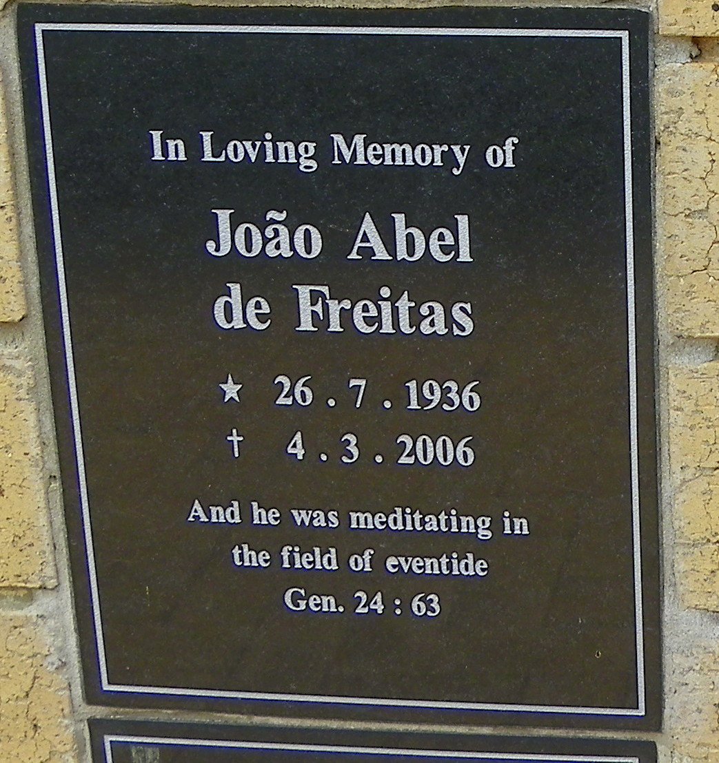 FREITAS João Abel, de 1936-2006