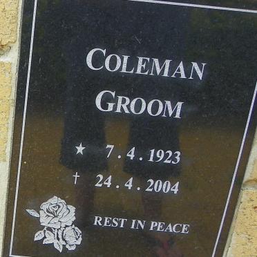 GROOM Coleman 1923-2004