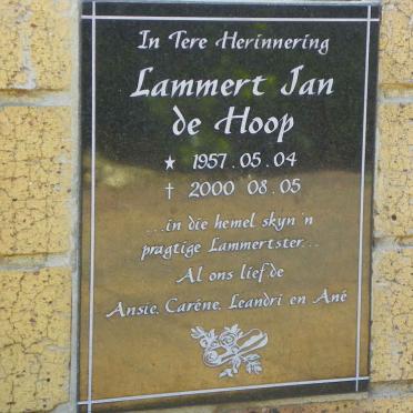HOOP Lammert Jan, de 1957-2000