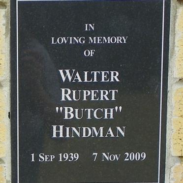 HINDMAN Walter Rupert 1939-2009