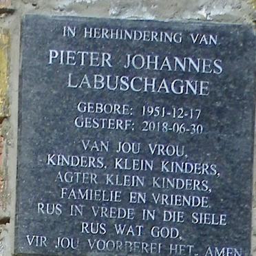 LABUSCHAGNE Pieter Johannes 1951-2018
