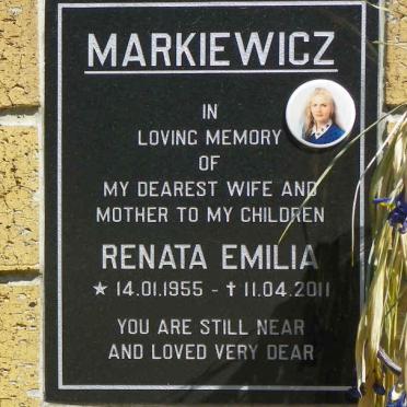 MARKIEWICZ Renata Emily 1955-2011