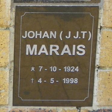 MARAIS J.J.T 1924-1998