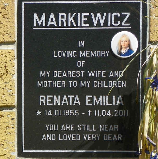 MARKIEWICZ Renata Emily 1955-2011