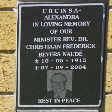 NAUDÉ Christiaan Frederick Beyers 1915-2004