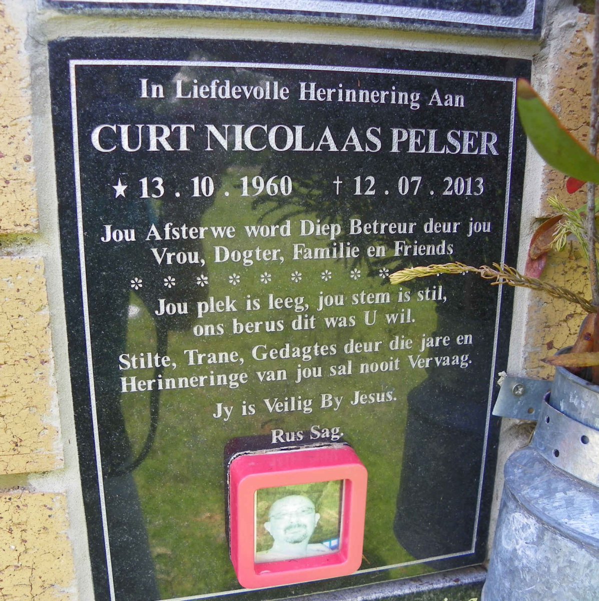 PELSER Curt Nicolaas 1960-2013