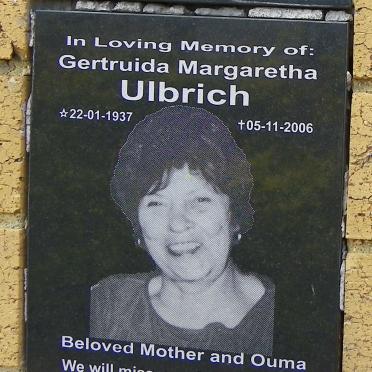 ULBRICH Gertruida Margaretha 1937-2006