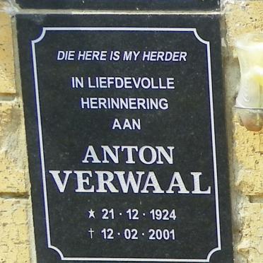 VERWAAL Anton 1924-2001