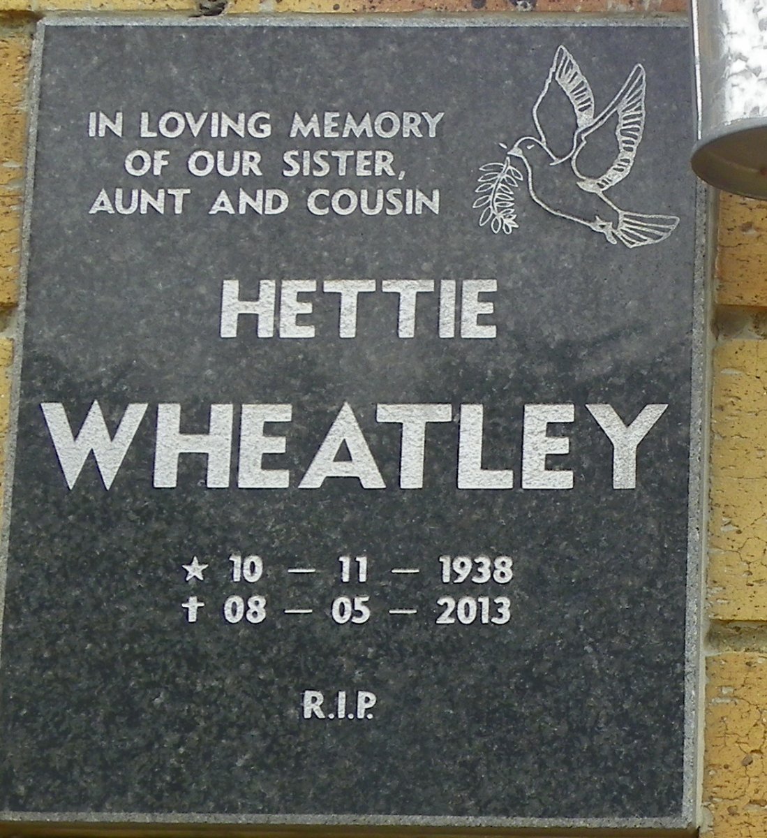 WHEATLEY Hettie 1938-2013