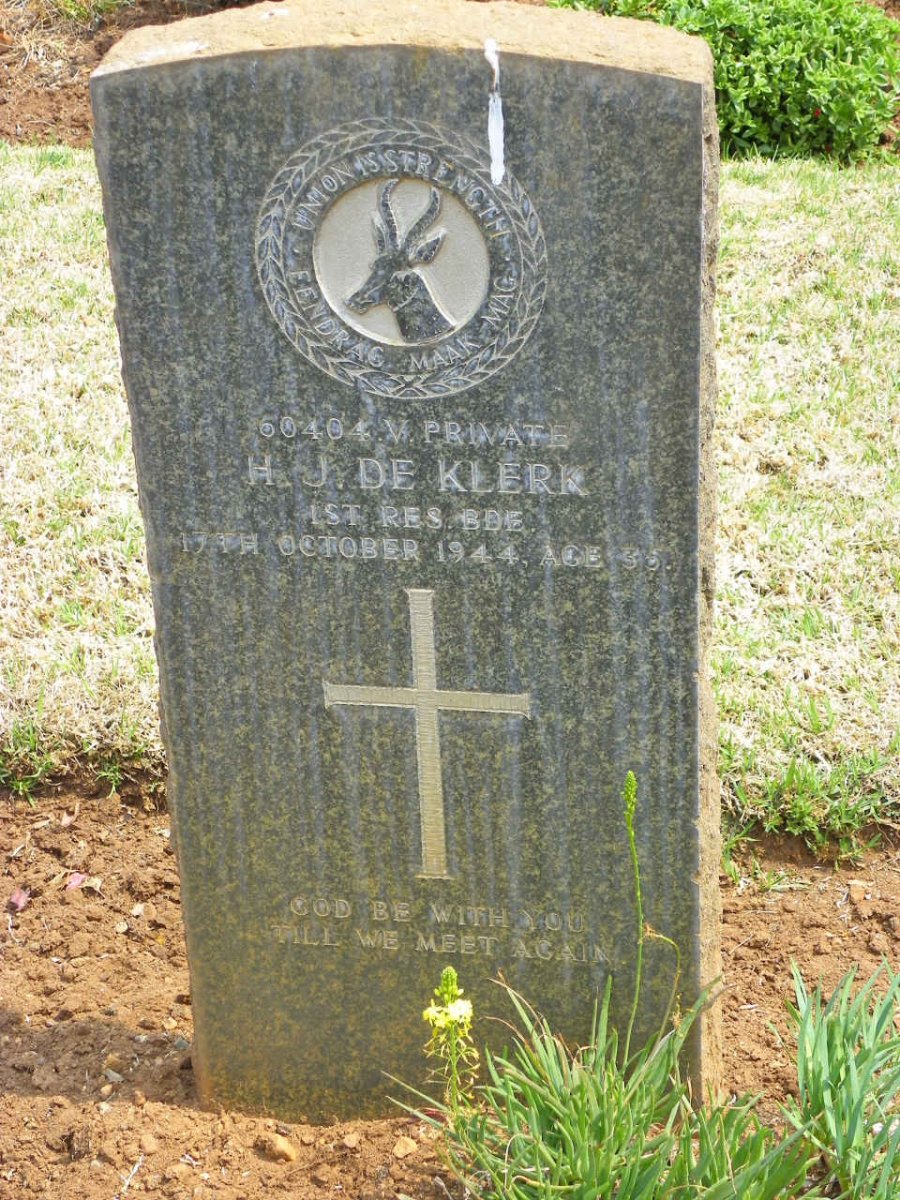 KLERK H.J., de -1944