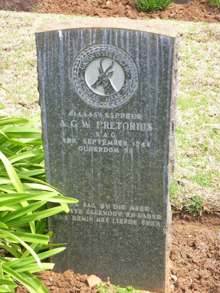 PRETORIUS A.G.W. -1945