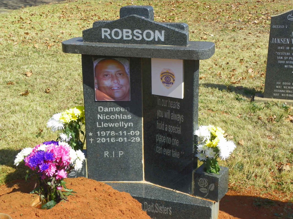 ROBSON Dameen Nicohlas Llewellyn 1978-2016