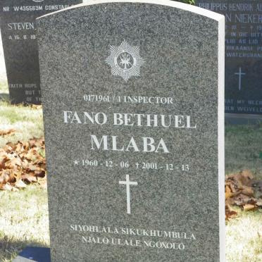 MLABA Fano Bethuel 1960-2001