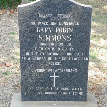 SIMMONS Gary Robin 1969-1989