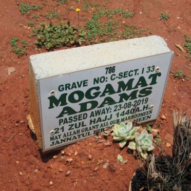 ADAMS Mogamat -2019