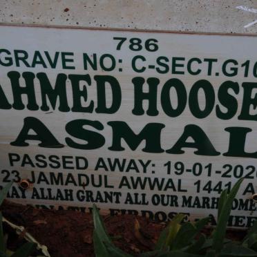 ASMAL Ahmed Hoosen -2020