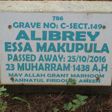 ALIBREY Essa Makupula -2016