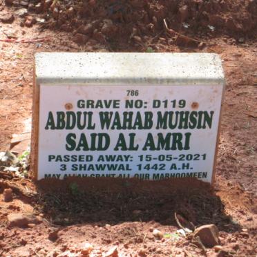 AMRI Abdul Wahab Muhsin Said Al -2021