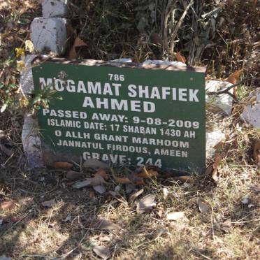 AHMED Mogamat Shafiek -2009