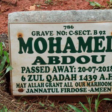 ABDOU Mohamed -2018
