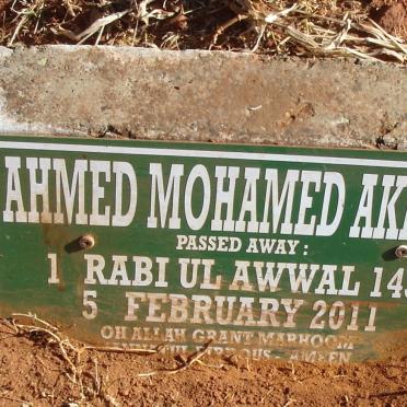 AKBAR Ahmed Mohamed -2011