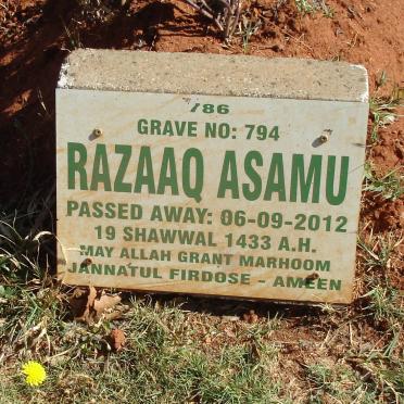 ASAMU Razaaq -2012
