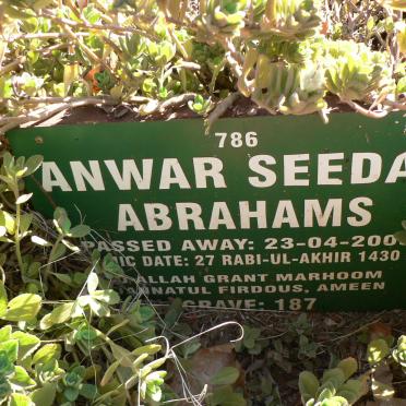 ABRAHAMS Anwar Seedat -2009