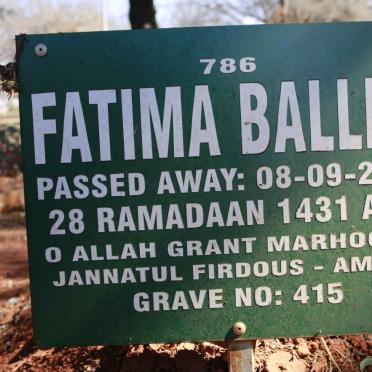 BALLIM Fatima -2010